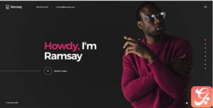 Ramsay - Creative Personal Onepage HTML Template