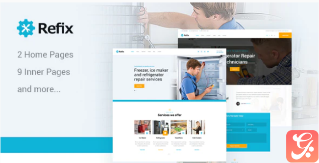 Refix - Fridge & Freezer Repair Company HTML Template