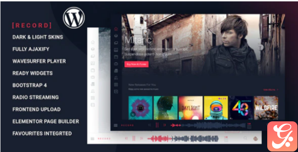 Rekord Ajaxify Music Events Podcasts Multipurpose WordPress Theme