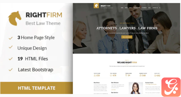 RIGHTFIRM Law Business HTML Template
