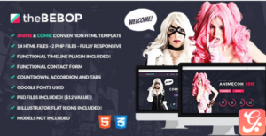The Bebop Anime and Comic HTML Convention Template