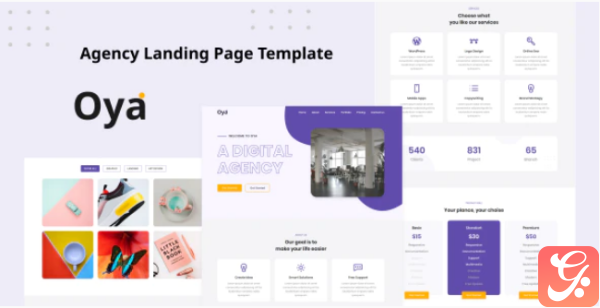 Oya Agency Landing Page Template