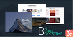 Creative One Page Portfolio - BIG Border