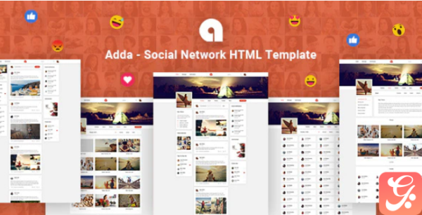 Adda - Social Network HTML Template