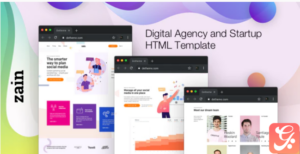 Zain - Digital Agency and Startup HTML Template