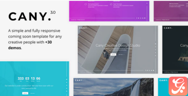 Cany Responsive Coming Soon Template