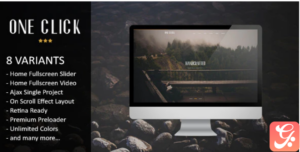 One Click - Parallax One Page HTML Template