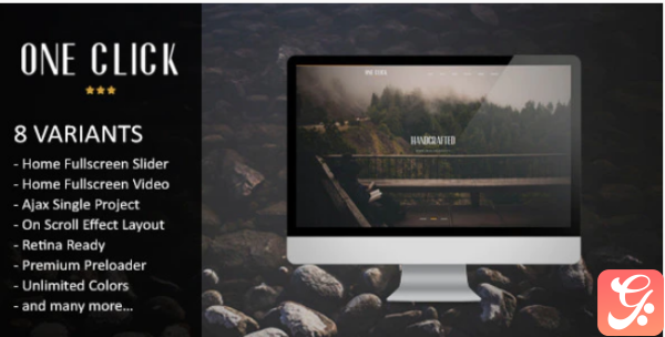 One Click Parallax One Page HTML Template
