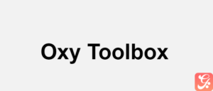 Oxy Toolbox 1.6.0