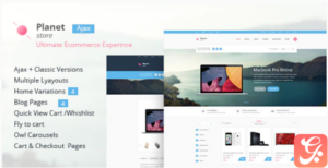 Planet Store - Ecommerce HTML Template