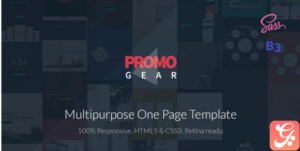 PromoGear — Multipurpose OnePage Template