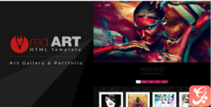 Red Art - Gallery and Photography HTML Template