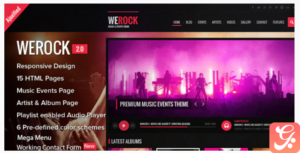 WeRock - Ajax Music Radio Streaming & Event HTML Template