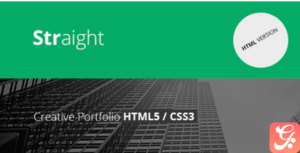 Straight - Creative Flat HTML Template