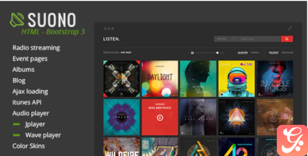 Suono - Music, Radio and Events HTML Template