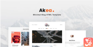 Akea - Minimal Blog HTML Template