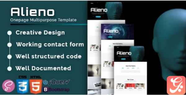 Alieno - Onepage Multipurpose Template