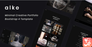 Alke - Minimal Creative Portfolio Template