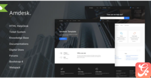 Amdesk - HelpDesk and Knowledge Base HTML template