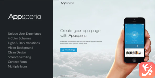 Appsperia App Landing Page