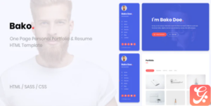 Bako - Personal Portfolio & Resume HTML Template