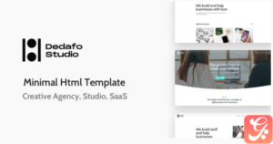 Dedafo - Corporate, SaaS, Technology HTML Minimal Template