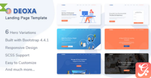 Deoxa - Landing Page Template