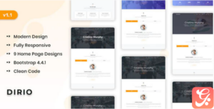 Dirio - Personal Portfolio and Resume Template