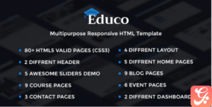 Educo - Elearning, Education Bootstrap Html Template