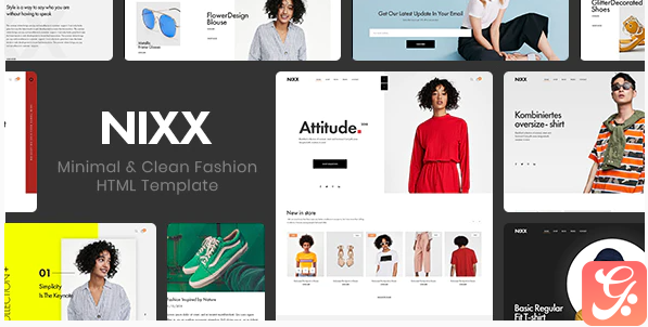 NIXX – Minimal & Clean Fashion HTML Template