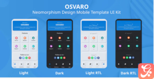 Osvaro - Neomorphism Design Mobile Template UI Kit