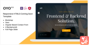 Oyo – Responsive HTML5 Coming Soon Template