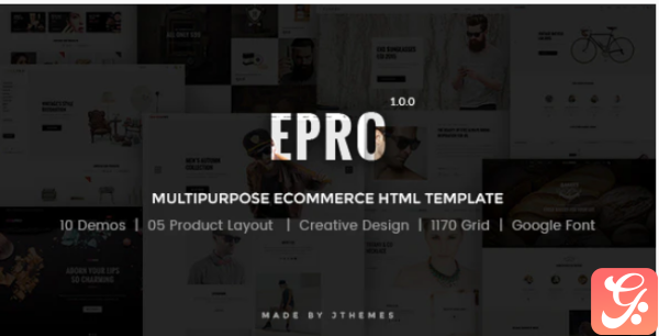 ePro Multipurpose Ecommerce Template with RTL version