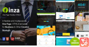 Finza - One Page Parallax
