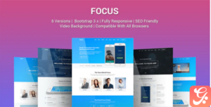 Focus - Multi Purpose App Landing Page Template