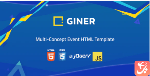 Giner Multi Concept Event HTML Template