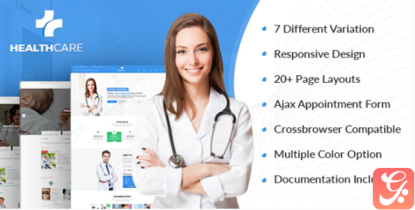 Health Care Doctor Hospital Clinic Medical Responsive Website Template