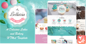 Bellaria - A Delicious Cakes and Bakery HTML Template