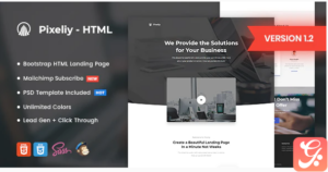 Pixeliy - Business HTML Landing Page Template