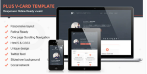 Plus Html V-card Template