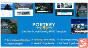 PortKey - Creative Tour Travel Booking HTML5 Template