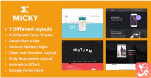 Micky - App showcase Template