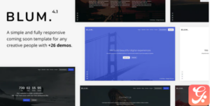 Blum - Responsive Coming Soon Template