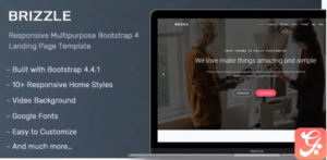 Brizzle - Landing Page Template