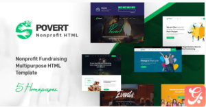 Povert - Nonprofit Fundraising Multipurpose HTML Template
