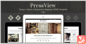 PressView - Vintage and Stylish Magazine Template