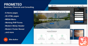 Prometeo - Business and Financial Site Template
