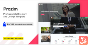 Prozim - Professionals Directory & Listings Template
