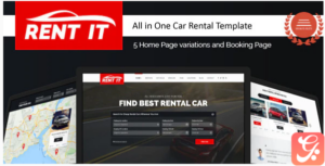 Rent It - Car Rental Template with RTL Support