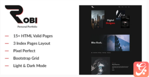 Robi - Creative and Personal Portfolio HTML5 Template